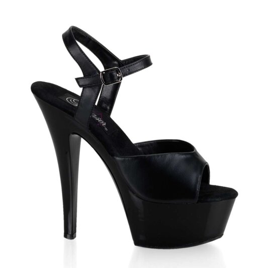 Pleaser Sandales KISS-209 Noir EU-35/US-5