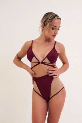 Lunalae Short Lola High Waist Plum M