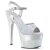 Pleaser Sandales ADORE-709-2G Argent Multi Paillettes EU-38/US-8