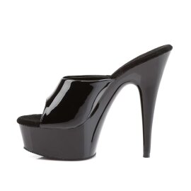 Pleaser Mules DELIGHT-601 Noir EU-39/US-9