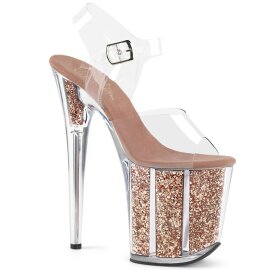Pleaser Sandales FLAMINGO-808G Transparent Or Rose...