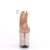 Pleaser Sandales FLAMINGO-808G Transparent Or Rose Paillettes EU-42/US-12