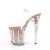 Pleaser Sandales FLAMINGO-808G Transparent Or Rose Paillettes EU-42/US-12