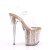Pleaser Sandales FLAMINGO-808G Transparent Or Rose Paillettes EU-42/US-12