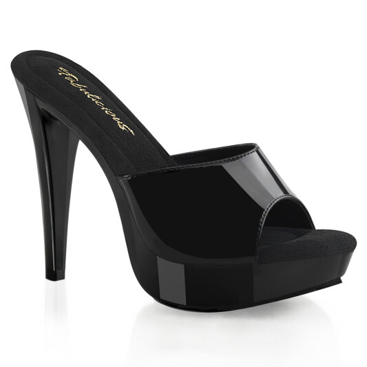 Fabulicious COCKTAIL-501 Mules à plateforme Noir EU-39 / US-9