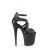 Pleaser FLAMINGO-877 Sandales à plateforme Transparent Noir EU-40 / US-10