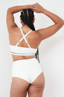 Lunalae Short taille haute Missy Blanc Occasion