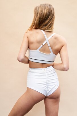 Lunalae Short taille haute Missy Blanc Occasion