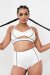 Lunalae Short taille haute Missy Blanc Occasion