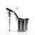 Pleaser Sandales FLAMINGO-808G Transparent Noir EU-42/US-12