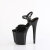 Pleaser FLAMINGO-809GP Sandales à plateforme Revêtement laqué Paillettes Noir EU-43 / US-13