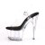 Pleaser Sandales ADORE-708 Transparent Noir EU-37/US-7