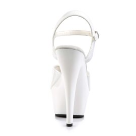 Pleaser Sandales KISS-209 Blanc EU-42/US-12