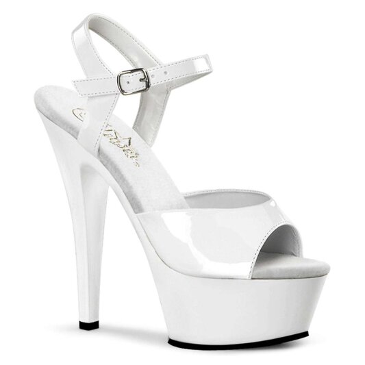 Pleaser Sandales KISS-209 Blanc EU-36/US-6