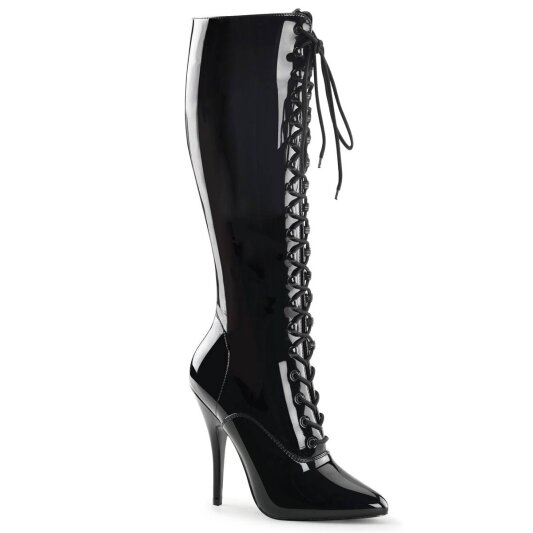 Pleaser SEDUCE-2020 Bottes Vernis Noir EU-37/US-7