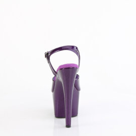 Pleaser ADORE-709GP Sandales à plateforme Revêtement laqué Paillettes Lilas foncé EU-42 / US-12