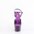 Pleaser ADORE-709GP Sandales à plateforme Revêtement laqué Paillettes Lilas foncé EU-42 / US-12