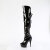 Pleaser DELIGHT-3018 Cuissardes à plateforme Revêtement laqué Noir EU-37 / US-7