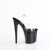 Pleaser NAUGHTY-808 Sandales à plateforme Transparent Noir EU-39 / US-9