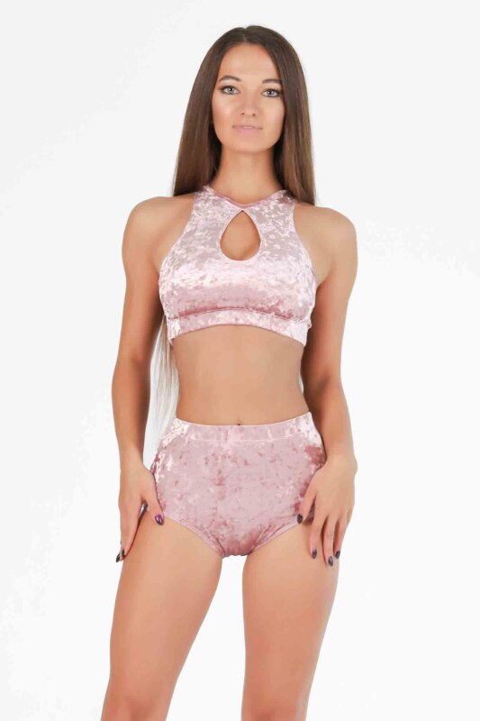 i-Style Haut Eclipse Velours Rosé S Occasion