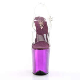 Pleaser Sandales FLAMINGO-808 Transparent Violet Chrome...