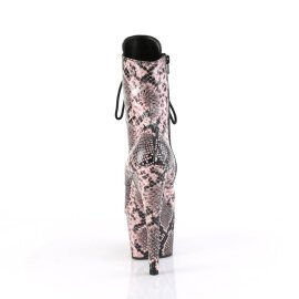 Pleaser ADORE-1020SPWR Bottines à plateforme Serpent Rose EU-37/US-7