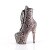 Pleaser ADORE-1020SPWR Bottines à plateforme Serpent Rose EU-37/US-7