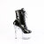 Pleaser ADORE-1020 Bottines à plateforme Revêtement laqué Transparent Noir EU-44 / US-14