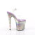 Pleaser FLAMINGO-808NEB Sandales à plateforme Transparent Métallique Lilas EU-37 / US-7