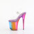 Pleaser FLAMINGO-808RMT Sandales à plateforme Transparent Multicolore fumé EU-37 / US-7