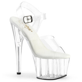 Pleaser ADORE-708VL Sandales à plateforme Transparent EU-43 / US-13