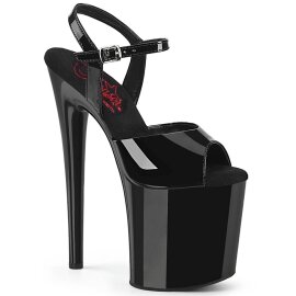 Pleaser NAUGHTY-809 Sandales à plateforme Vernis Noir EU-41/US-11