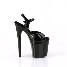 Pleaser NAUGHTY-809 Sandales à plateforme Vernis Noir EU-41/US-11