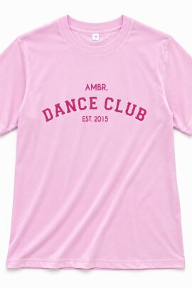 AMBR Designs T-Shirt Dance Club Rose XL