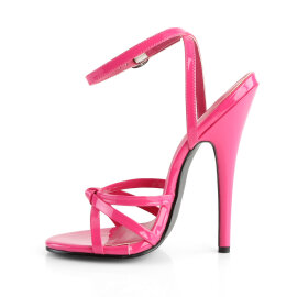Devious DOMINA-108 Sandales Revêtement laqué Rose EU-37 / US-7