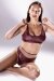 Polerina Haut Nixa Sequins Bordeaux