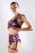 Polerina Haut Bikini Velvet Bordeaux/Argent