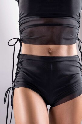 Polerina Short Side Cinch Maille Noire