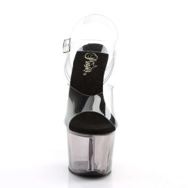 Pleaser Sandales SKY-308T Transparent Argent Fumée EU-42/US-12