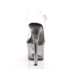 Pleaser Sandales SKY-308T Transparent Argent Fumée EU-42/US-12