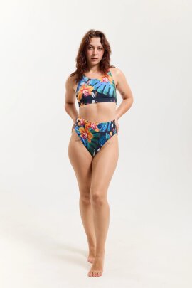 Pole Addict Short High Leg Exotic Flowers
