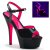 Pleaser Sandales KISS-209TT Noir Néon-Rose EU-41/US-11