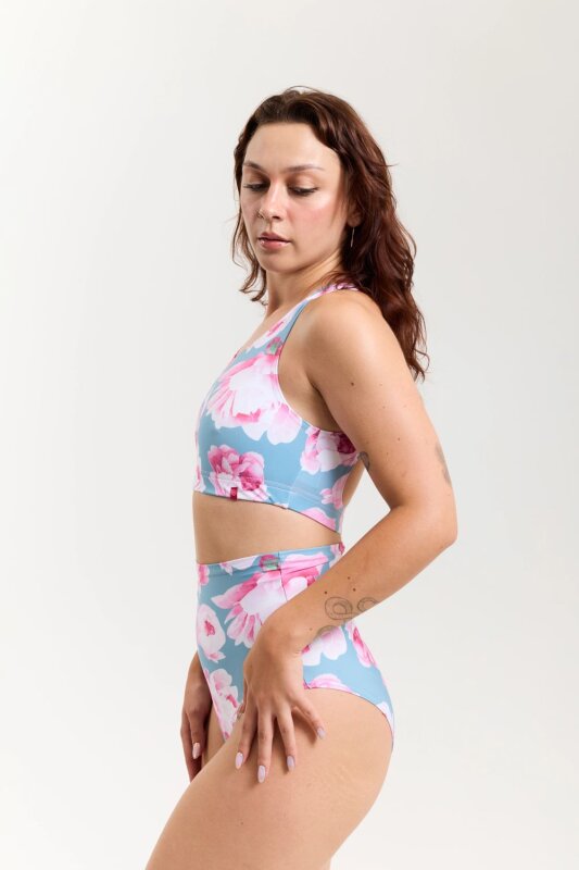 Pole Addict Short High Waist Pink Peonies