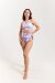 Pole Addict Haut Open Back Pink Peonies