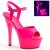 Pleaser Sandales KISS-209UV Néon-Rose EU-41/US-11