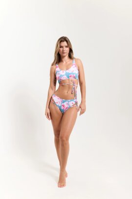 Pole Addict Short Capri Pink Peonies
