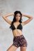 Lunalae Short High Waist Gianna Mesh Leopard L