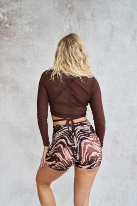 Lunalae Short High Waist Gianna Mesh Zebra