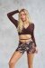 Lunalae Short High Waist Gianna Mesh Zebra M