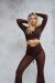 Lunalae Haut Sienna Wrap Around Mesh Chocolat